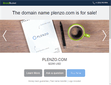 Tablet Screenshot of plenzo.com